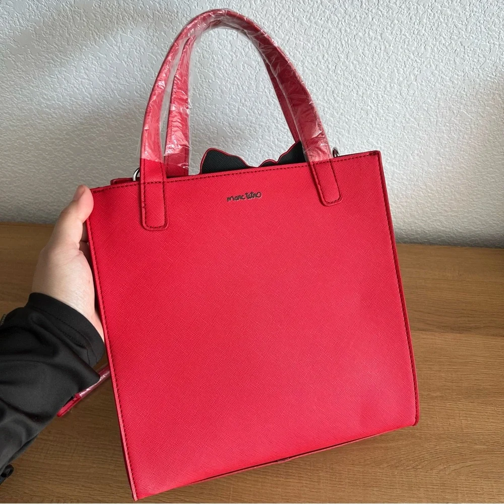 Marc Tetro Westie Highland Terrier Red Tote Crossbody Bag and Coin Purse - Picture 4 of 8